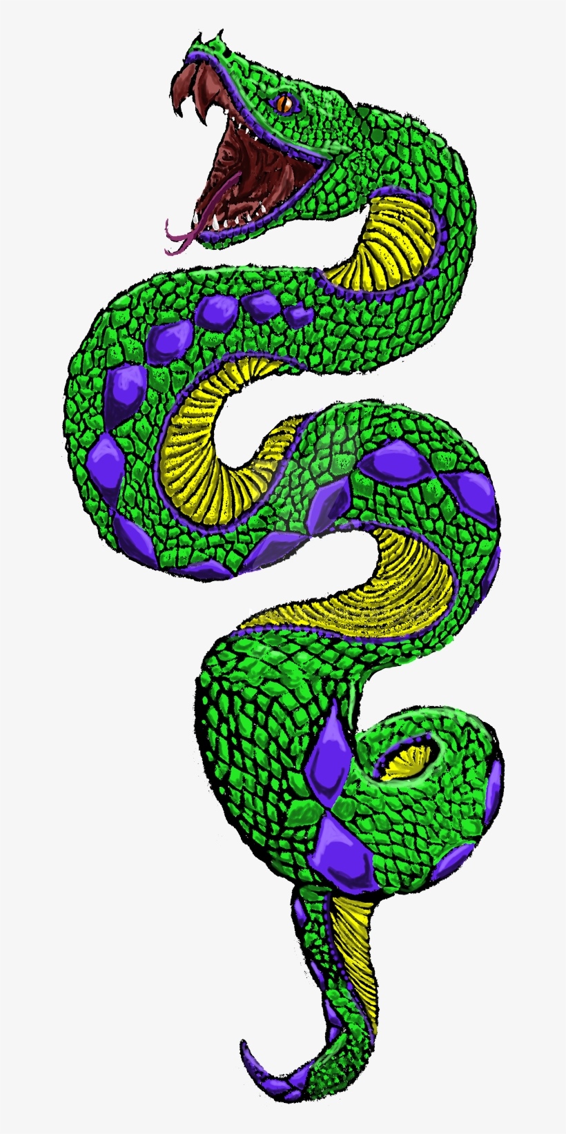 Snake Tattoo Png Transparent Snake Tattoo - Tattoo Png Green, transparent png