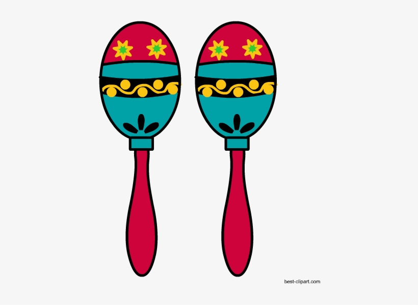 Free Mexican Clip Art Images And Illustrations - Maracas Photo Booth, transparent png