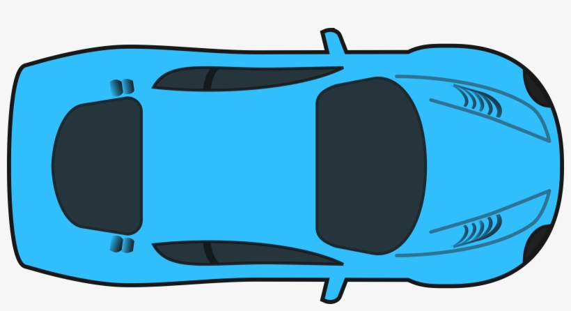 Blue Car Clipart Colored - Car Png Clipart Top View, transparent png