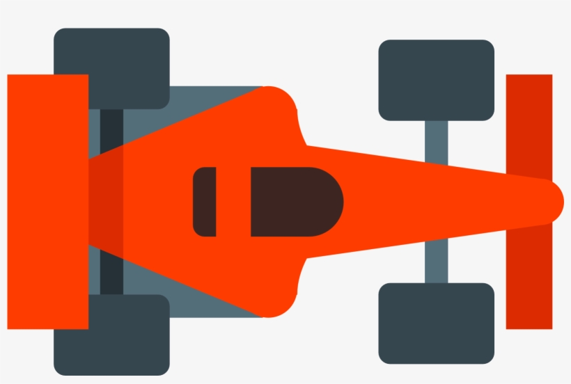 45 Top View Of Car Clipart Images - Racecar Icon, transparent png