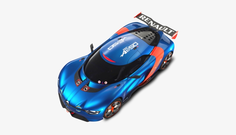 Renault Alpine Top View Car Png Image - Alpine A110-50, transparent png