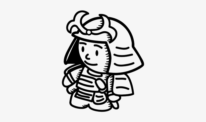 Samurai - Samurai With Armor Easy Draw, transparent png