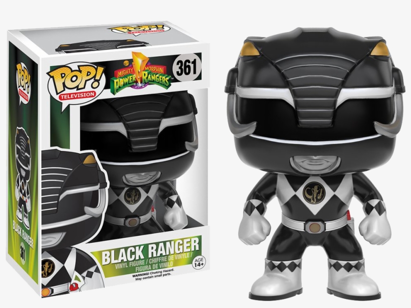 Power Rangers Black Ranger Funko Pop, transparent png
