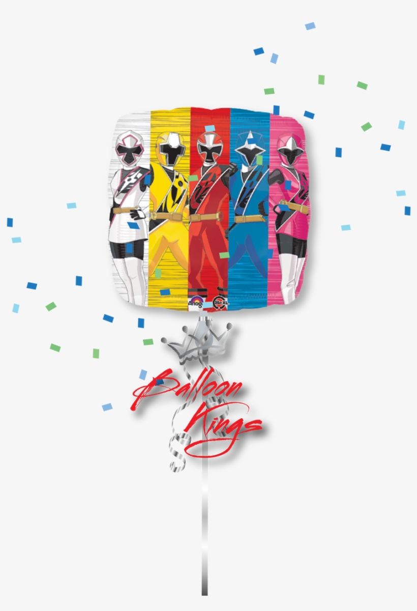 Power Rangers - Power Rangers | Blue | Pink Red 46cm Foil | Helium, transparent png