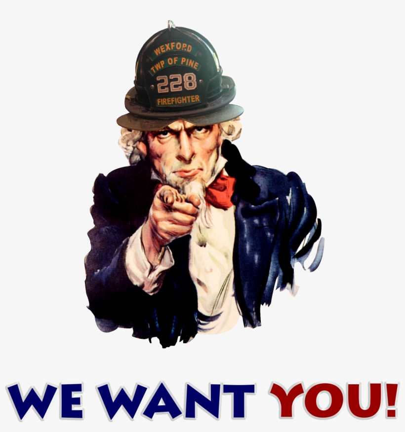Helping Our Emt's Beyond The Classroom - Firefighter We Want You, transparent png