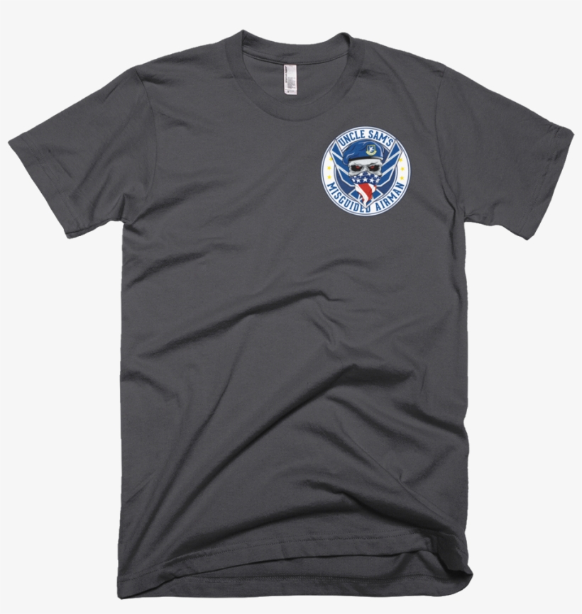 Uncle Sams Misguided Airman T-shirt - Flyhigh Inspiring Uplifting (small, Asphalt), transparent png