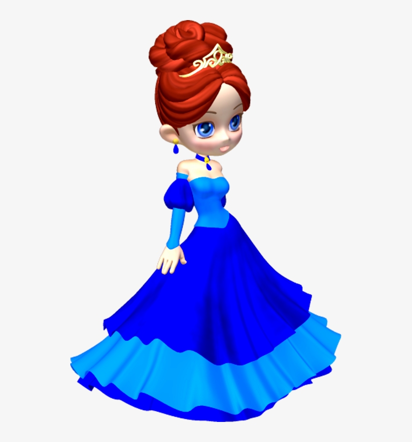 In Blue Poser Png By Clipartcotttage On - Princesses Clip Art, transparent png