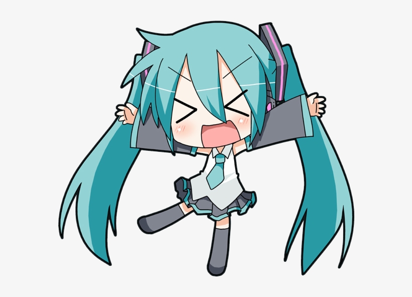 12954533 - Vocaloid Chibi Miku, transparent png