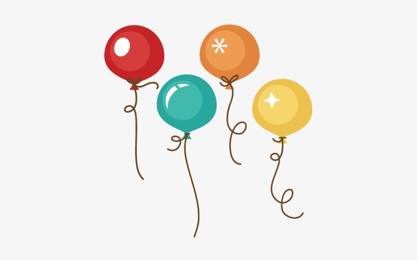 Birthday Balloons Svg Cut Files For Scrapbooking Birthday - Miss Kate Cuttables Balloons, transparent png