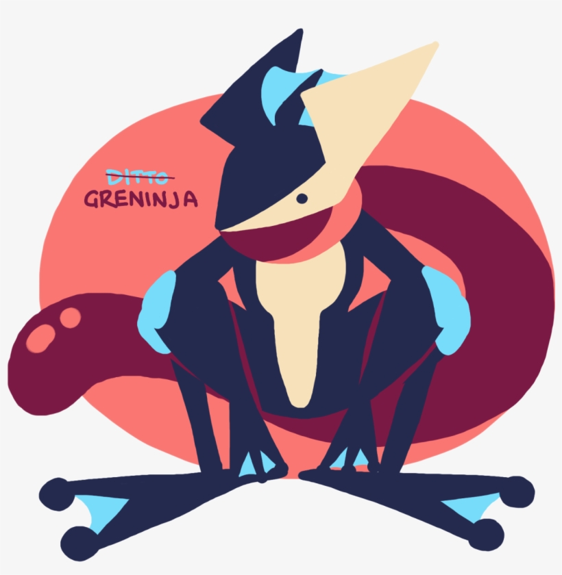 A Greninja With A Ditto Face But It's Definitely Not - Face, transparent png