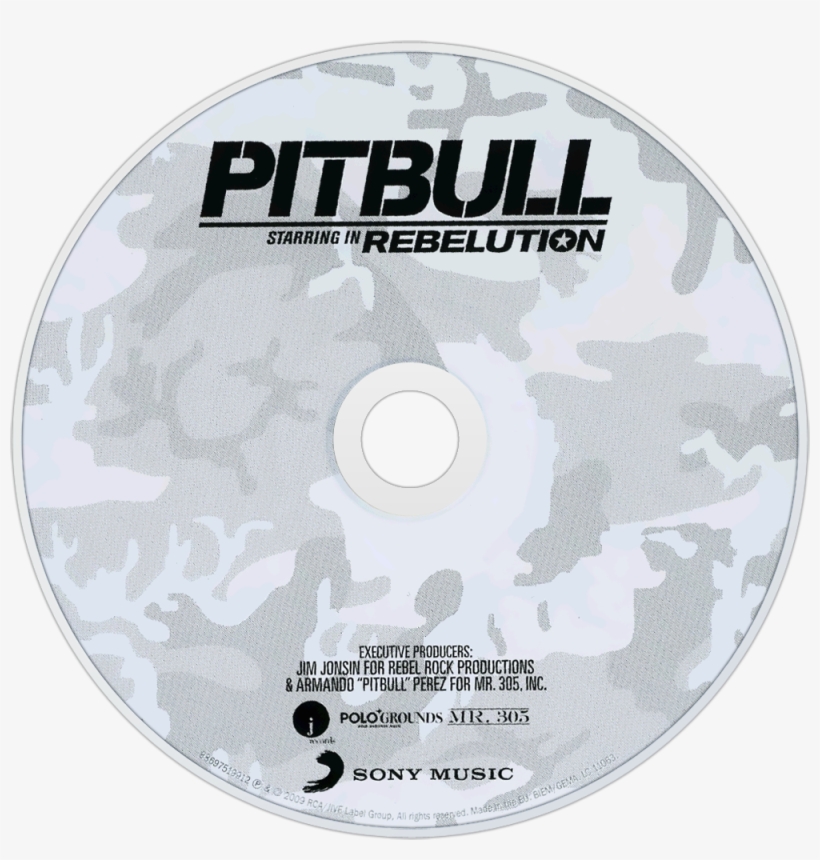 Pitbull Rebelution Cd Disc Image, transparent png