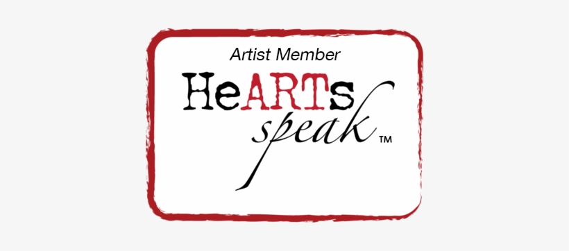 Artist Badge - Hearts Speak Sticker (rectangle), transparent png