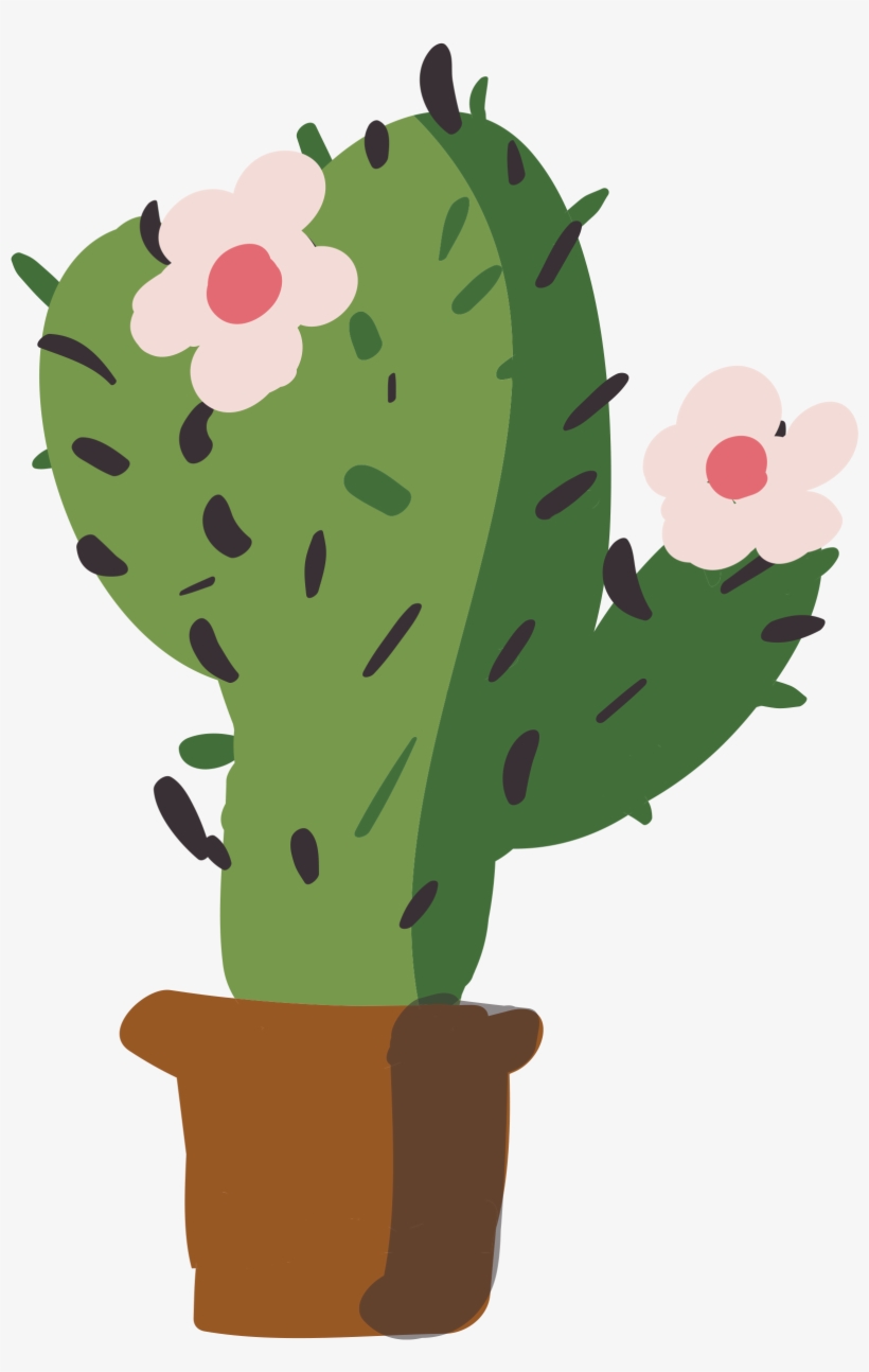 Barbary Fig Cactaceae Drawing Nopal Watercolor Painting - Cactus Y Nopales Dibujos, transparent png