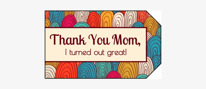 75" X 3" - Mothers Day Tags Template, transparent png