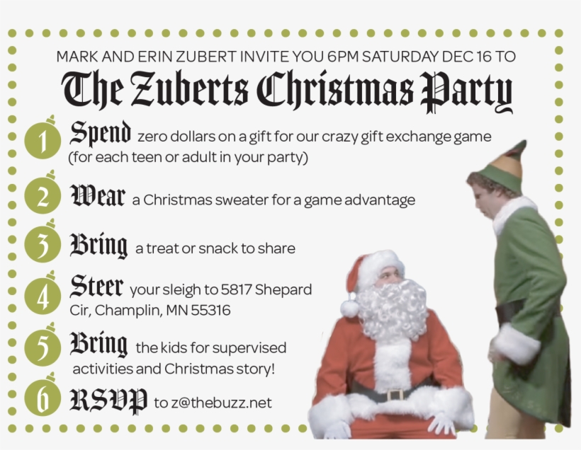 5th Annual Zubert's Christmas Party, transparent png