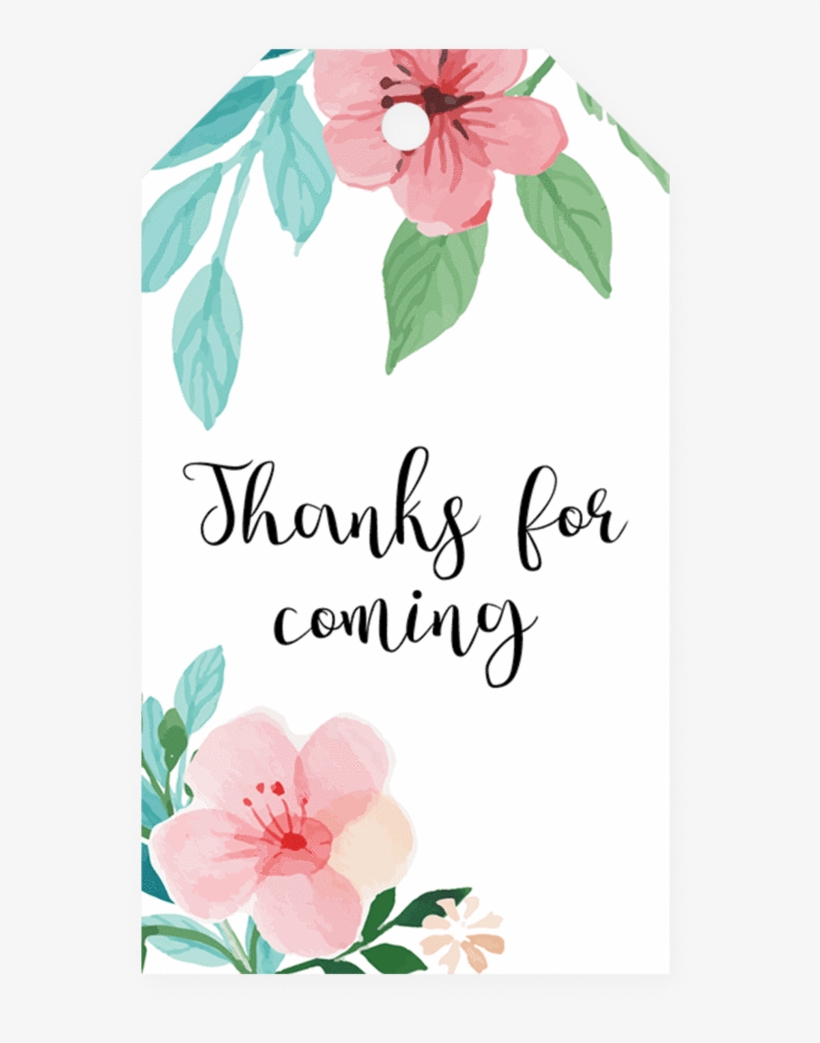 Baby Shower Favor Tags For Girl By Littlesizzle - Gift Tag Flower Png, transparent png