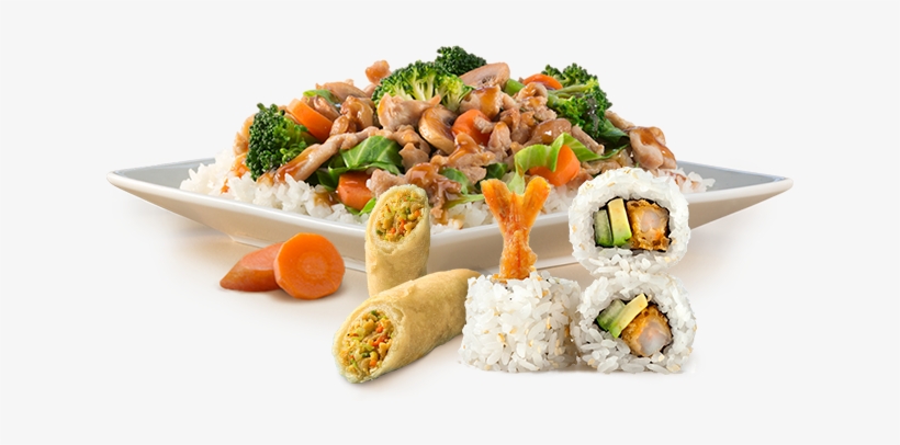 Sushi Plate Png Download - Chinese Fast Food Png, transparent png