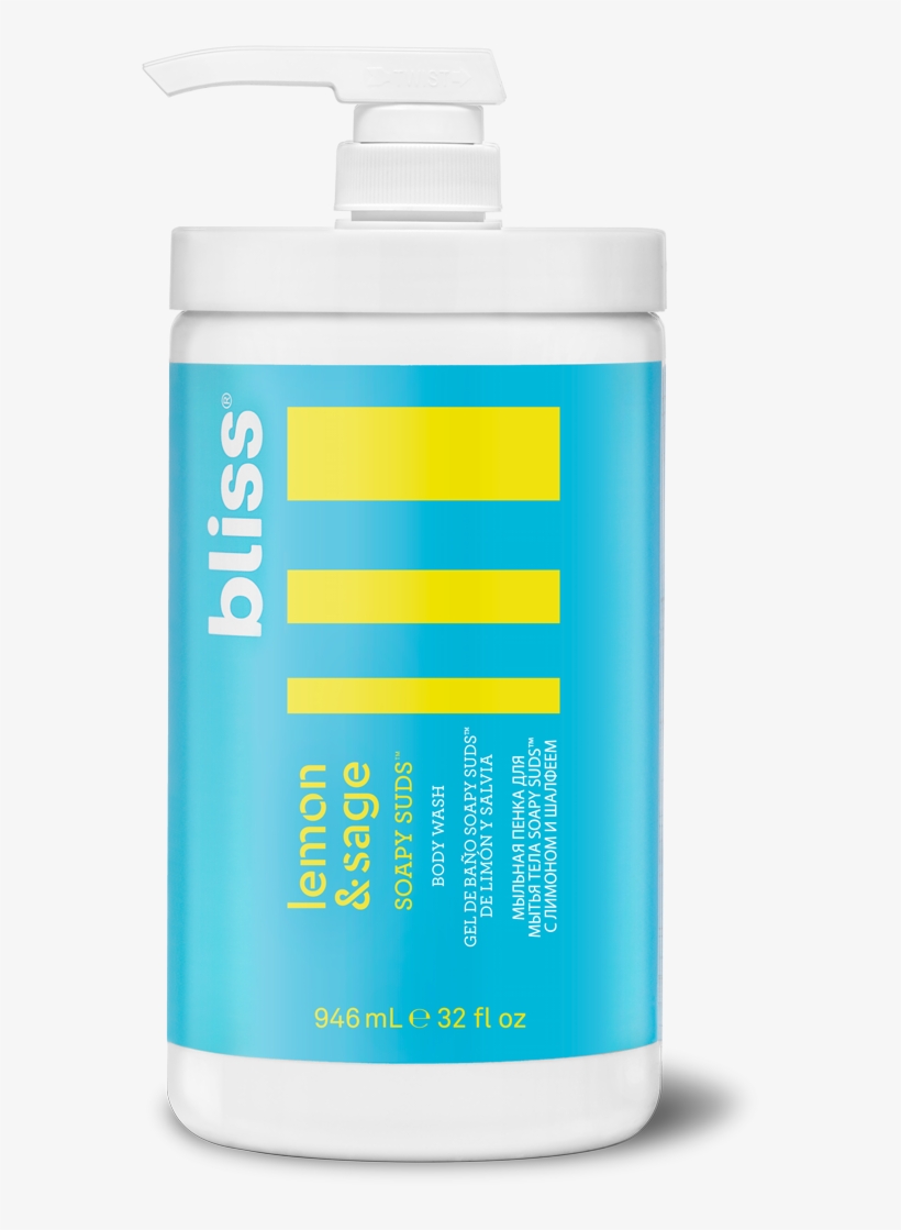 Lemon & Sage Soapy Suds™ Pro Size - Shampoo, transparent png