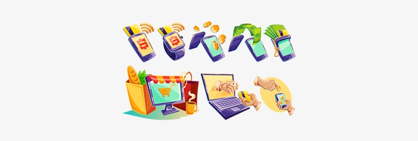 Isometric Icons Of Mobile Phones, Laptop, Wristwatches - Facilidad Animado, transparent png