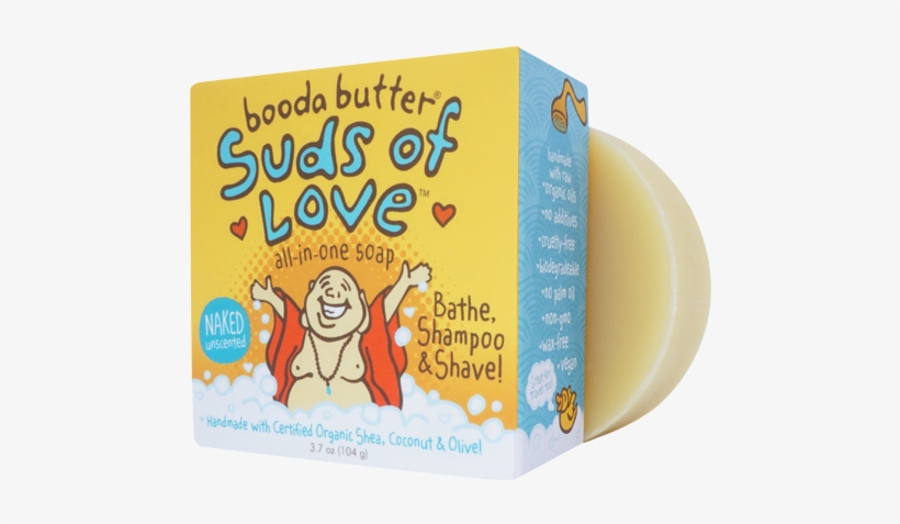 Suds Of Love ❤ All In One Soap From Booda Organics - Booda Organics Suds Of Love Bar Soap, transparent png