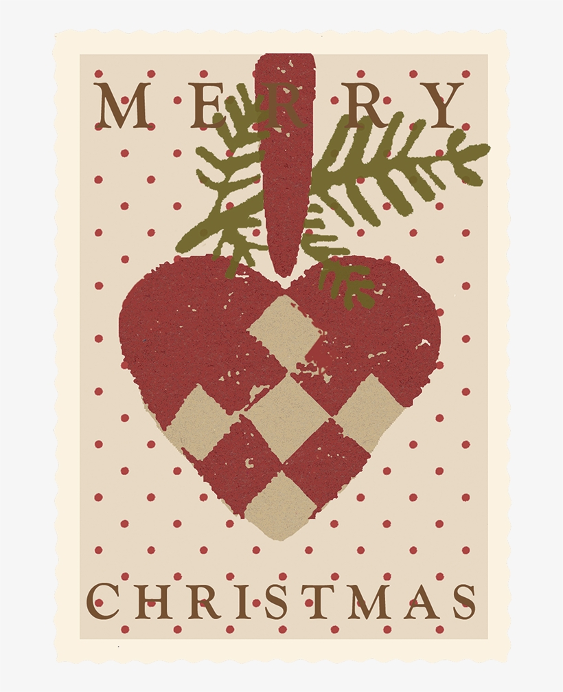 Braided Heart Gift Tag - Maileg Til Og Fra Kort - Flettet Hjerte - Off White, transparent png