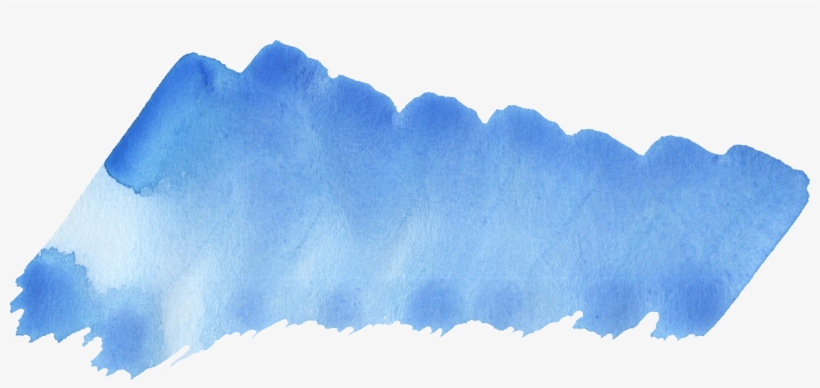 Png File Size - Brush Strokes Png Sky Blue Watercolor, transparent png