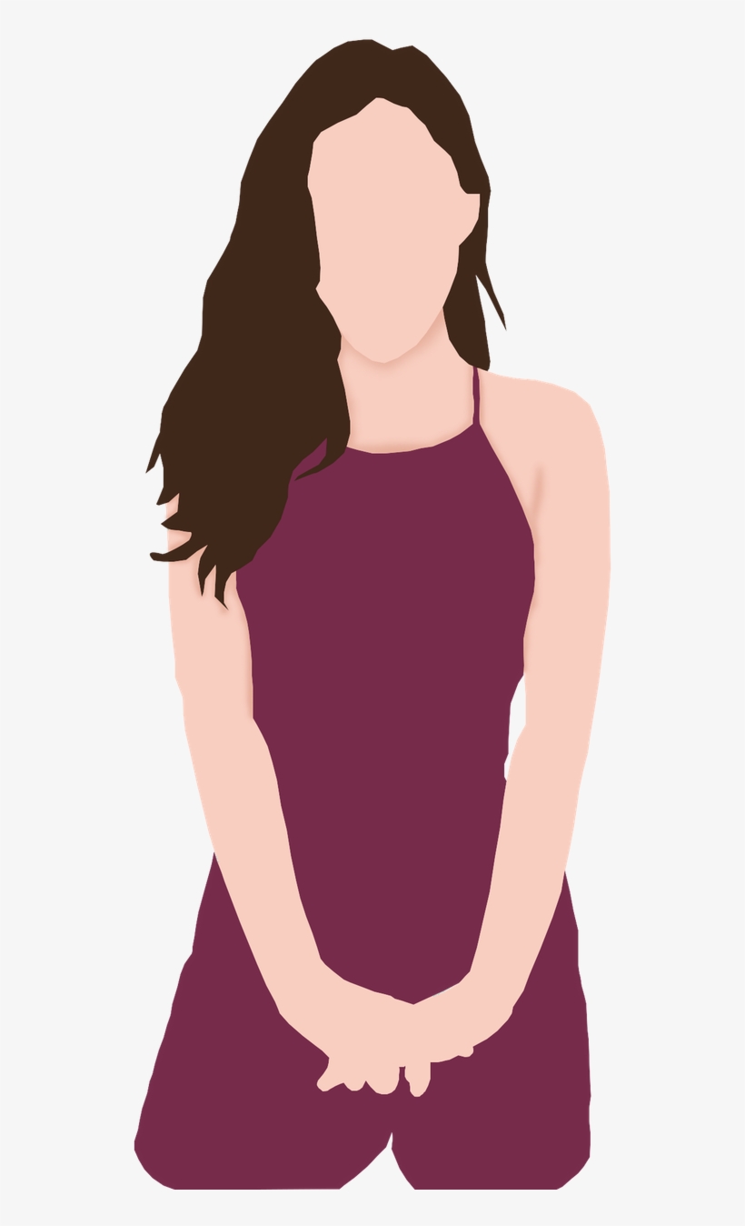 No Encuentras Png Quieres Algunos - Vector Minimalist Girl, transparent png