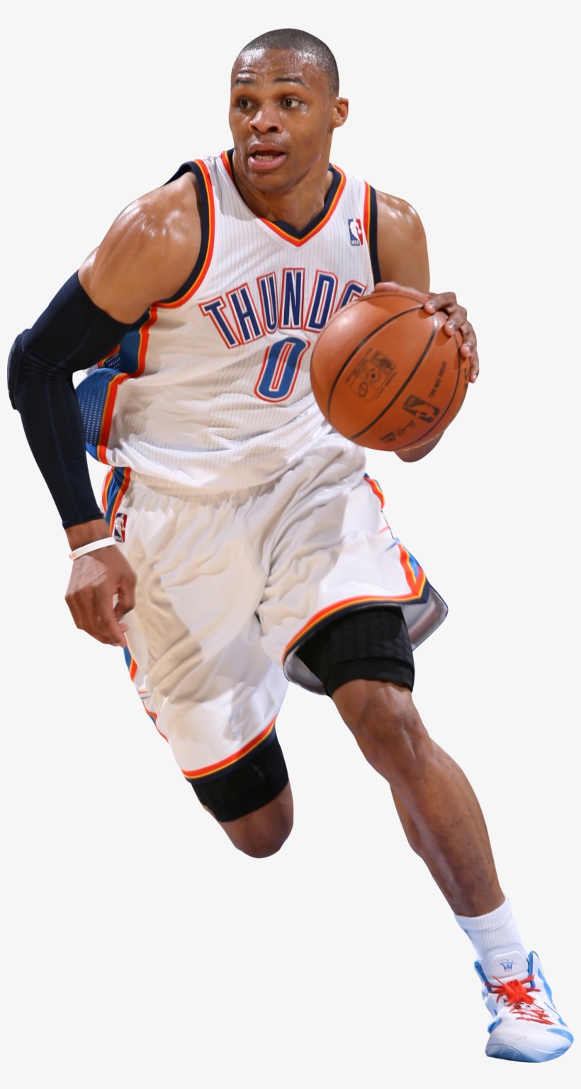 Basketball Player Png Jpg Library Download - Russell Westbrook No Background, transparent png