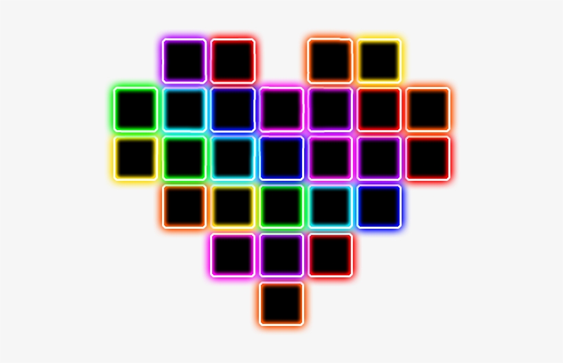 Pixel Rainvbow Heart - Tsukineko Memento Luxe Inker 15ml, transparent png