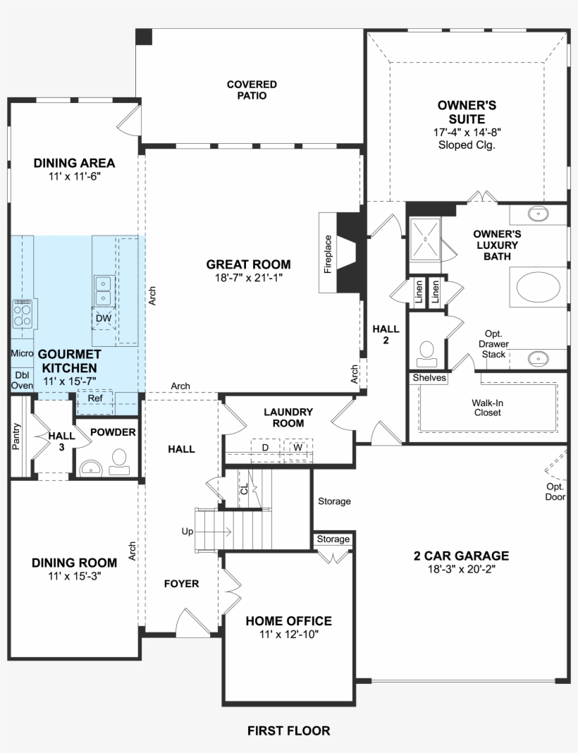 6210 Woodbend Drive Homesite 23 , League City, Texas - Floor Plan, transparent png