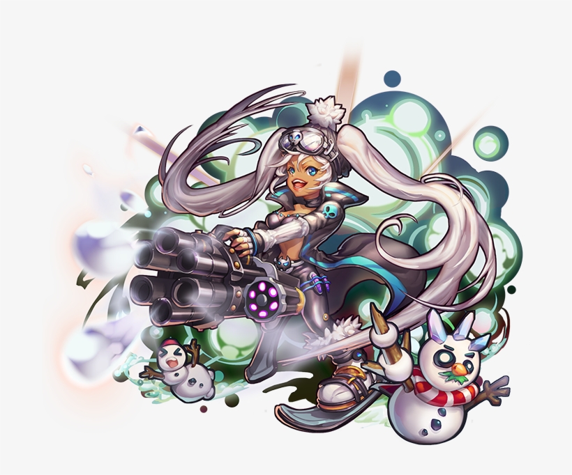 Snow Gatling Morria - Cartoon, transparent png