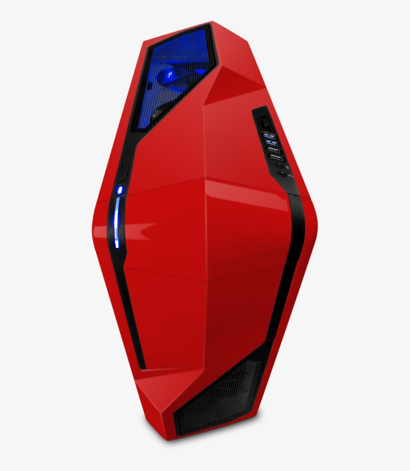Phantom - Nzxt Phantom 410 Crafted Mid Tower Case (red), transparent png