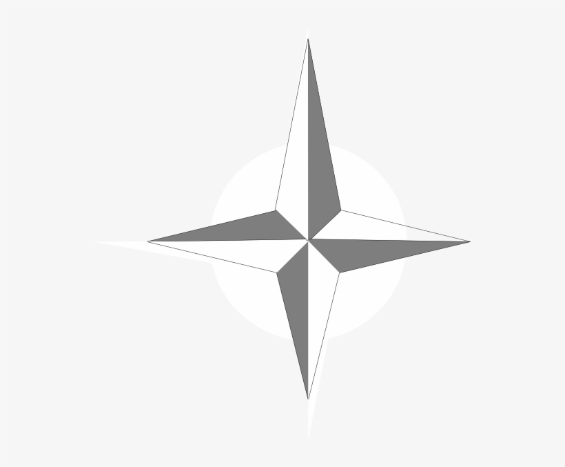Png Transparent Download Clip Art At Clker Com Online - White Compass Rose, transparent png
