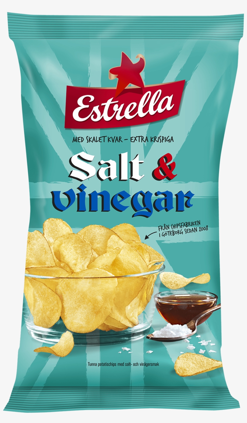 Salt & Vinegar Chips Från Estrella - Estrella Salt & Vinägerchip, transparent png