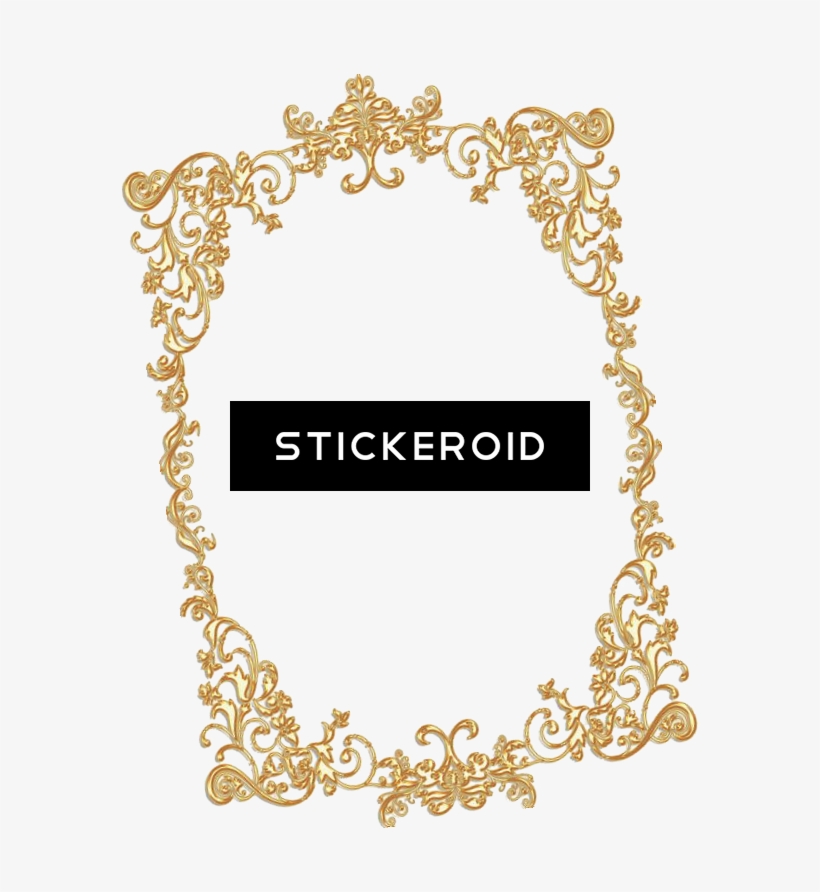 Gold Frame - Polyvore, transparent png