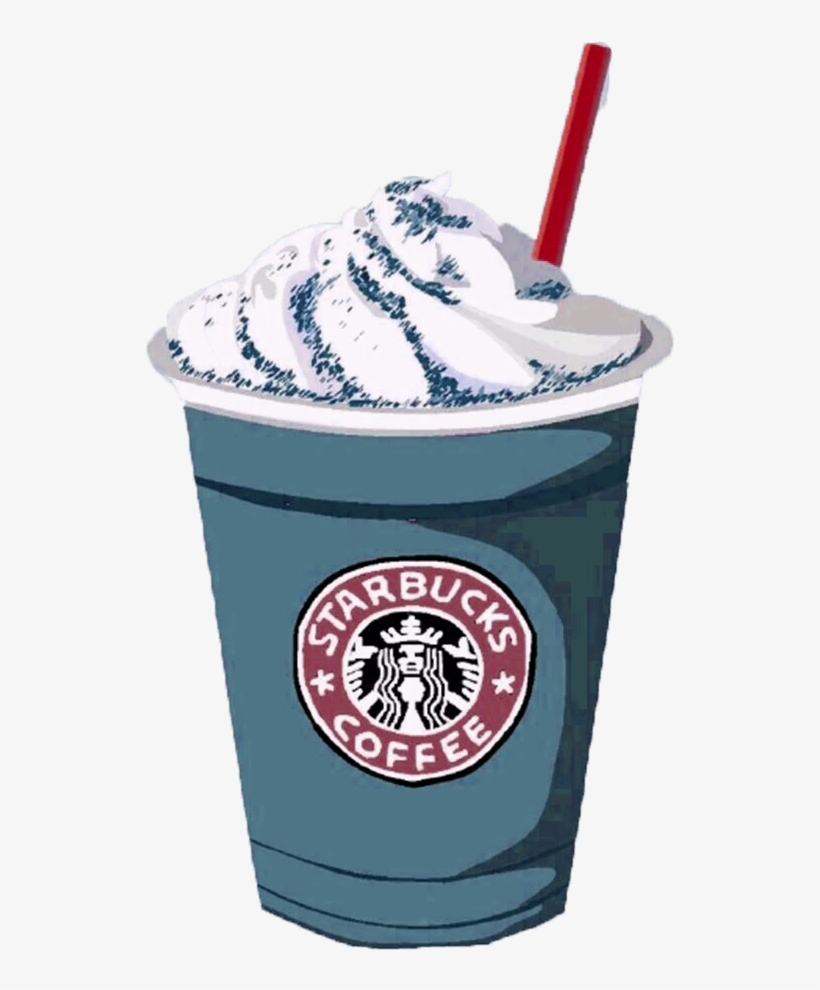 Coffee Frappuccino Ice Starbucks Cream Hand-painted - Starbucks Caramel Frappuccino, transparent png
