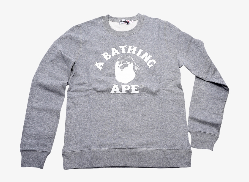 Bape 经典logo卫衣4d70213016 灰色 S - Puma, transparent png