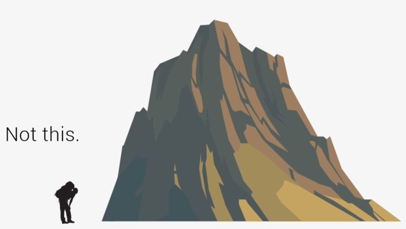 Steep-mountain@4x - Silhouette, transparent png