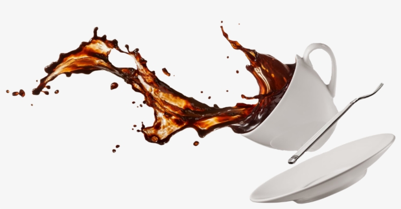 Coffee Spill, transparent png