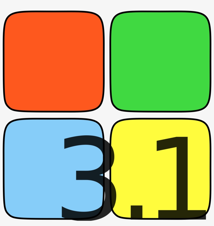 Open - Windows 98 Logo Svg, transparent png