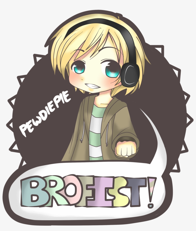 Pewdiepie Fan Art <3 - Pewdiepie Anime Costume, transparent png
