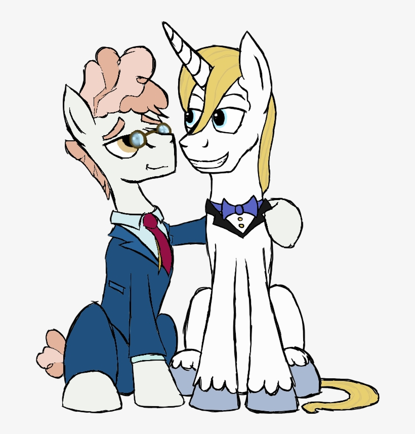Rexlupin, Colored, Crack Shipping, Gay, Grin, Hug, - Prince Blueblood, transparent png