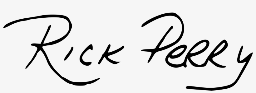 Open - Rick Perry Signature, transparent png