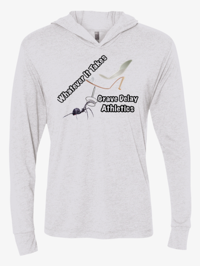 Spider Defends W/thumbtack Unisex Triblend Ls Hooded - Hoodie, transparent png