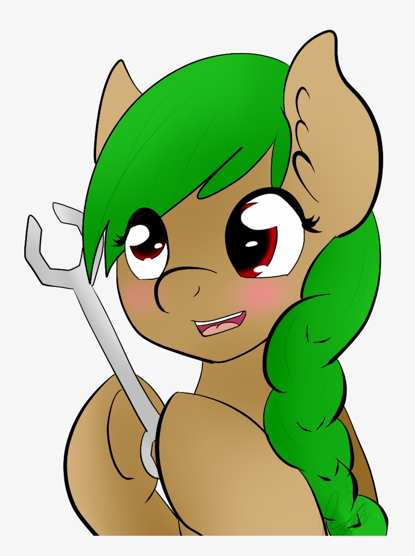 Lumyia, Derp, Green Hair, Mechanic, Oc, Oc Only, Oc - Cartoon, transparent png