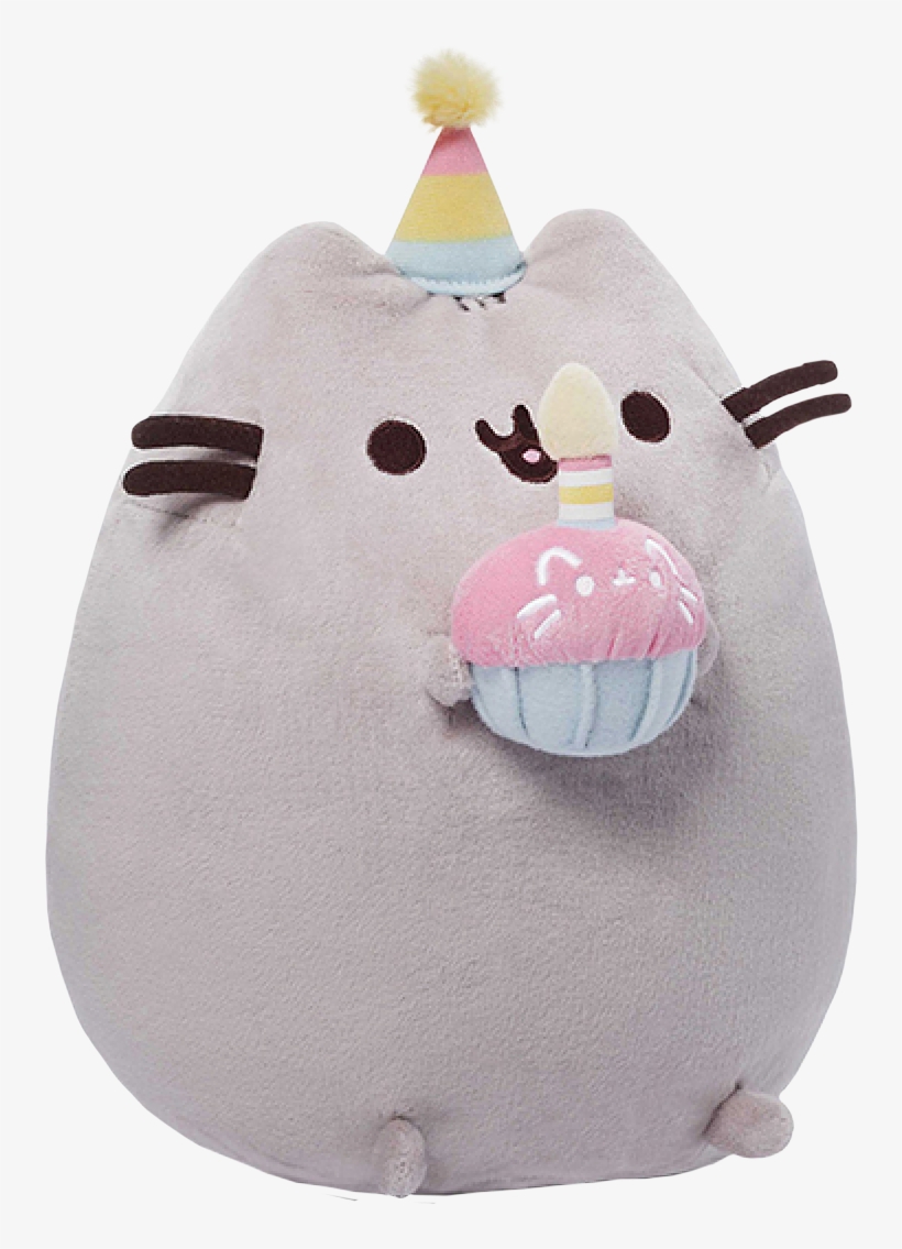 Pusheen Birthday - Gund Pusheen Birthday Plush, transparent png