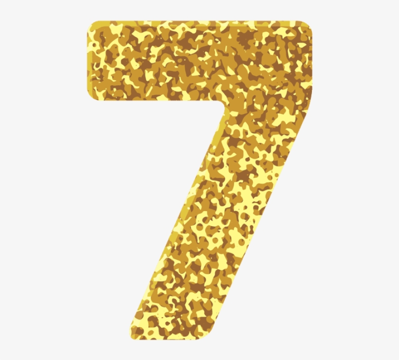 Free Png Gold Style Number Seven Png Images Transparent, transparent png