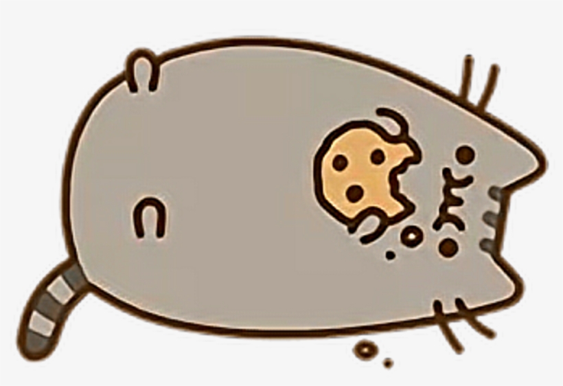 Pusheen With A Cookie, transparent png