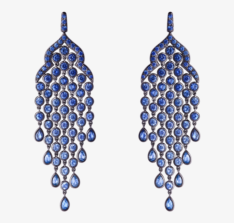 Tiara Aura Chandelier Earrings - Gold, transparent png