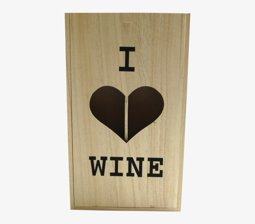 Wine Box, Wood, 2 Bottles , Incl - Love, transparent png